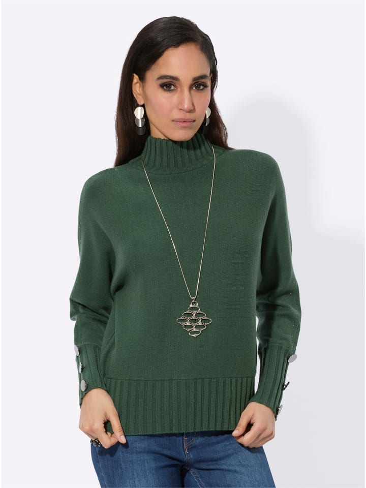 Свитер с воротником-стойкой цвета мха creation L
Свитер с воротником-стойкой цвета мха creation L