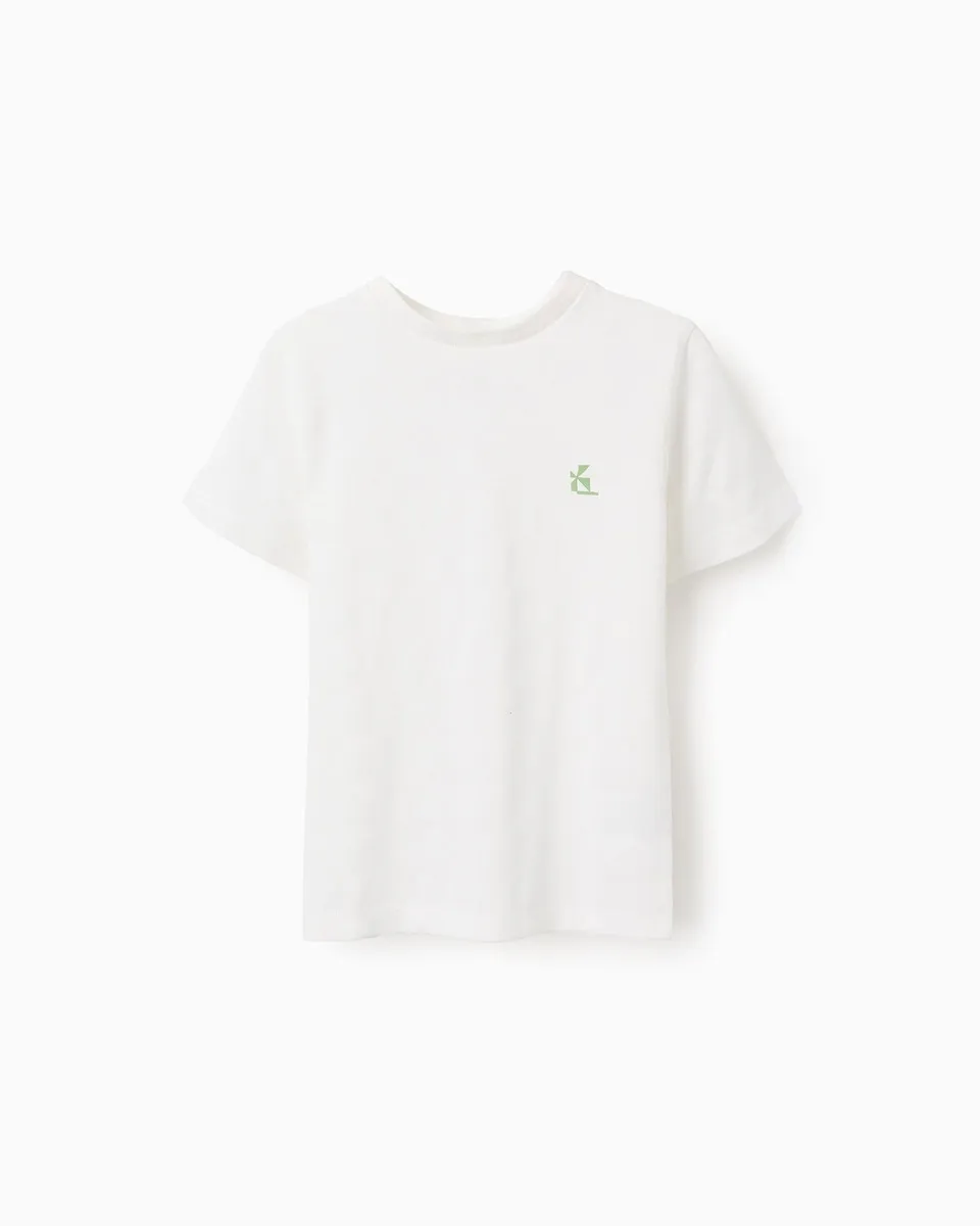 Детская футболка с коротким рукавом из текстурированной ткани Zippy, белый
Детская футболка с коротким рукавом из текстурированной ткани Zippy, белый