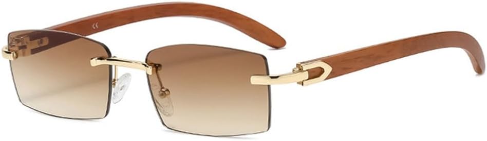 Женские солнцезащитные очки без оправы с защитой от УФ-излучения UV400, квадратные солнцезащитные очки для мужчин без оправы с цветными линзами UV400 VFDHN, Brown Lens
Женские солнцезащитные очки без оправы с защитой от УФ-излучения UV400, квадратные солнцезащитные очки для мужчин без оправы с цветными линзами UV400 VFDHN, Brown Lens