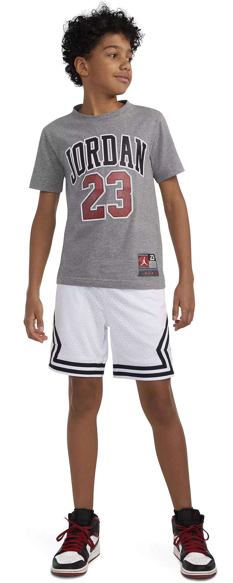 Футболка Jordan из баскетбольного джерси с графическим рисунком для мальчиков, цвет Carbon Heather
Футболка Jordan из баскетбольного джерси с графическим рисунком для мальчиков, цвет Carbon Heather