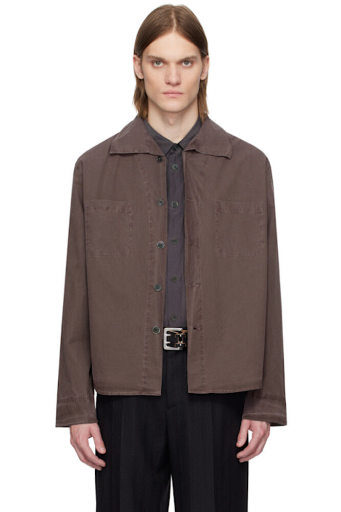 Фиолетовая рубашка-воронка OUR LEGACY
Фиолетовая рубашка-воронка OUR LEGACY