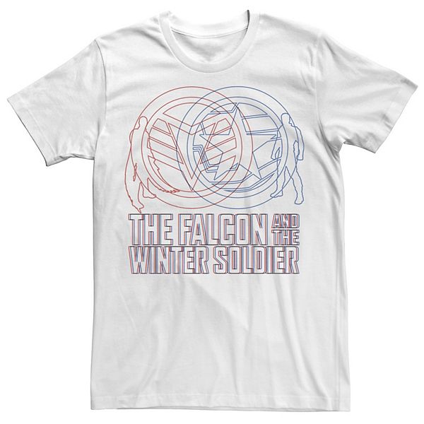 Футболка Big & Tall The Falcon and the Winter Soldier с линейным рисунком Marvel
Футболка Big & Tall The Falcon and the Winter Soldier с линейным рисунком Marvel