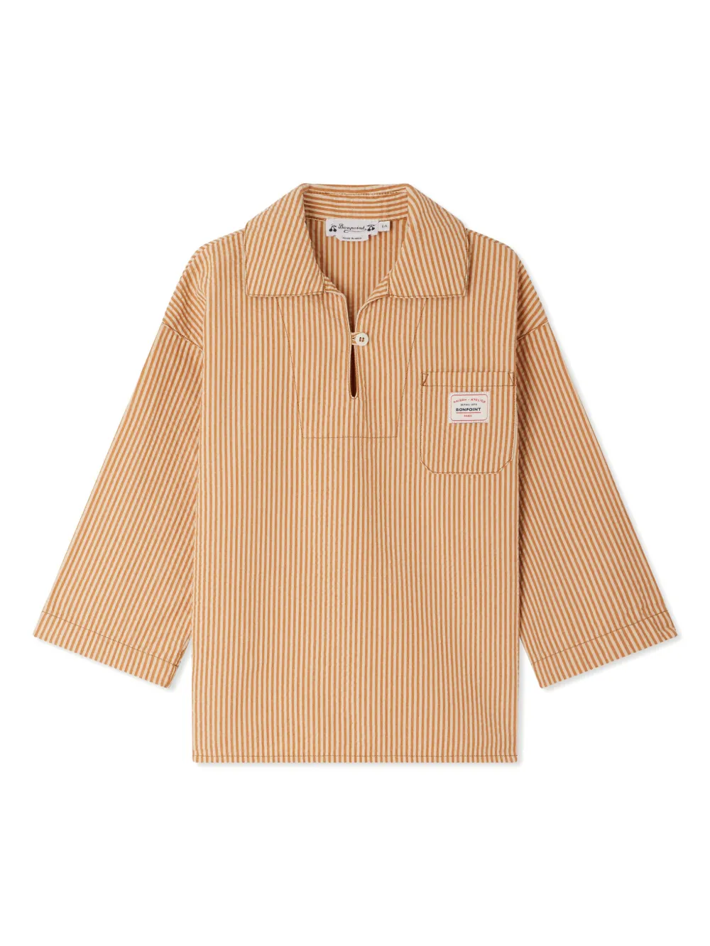 Рубашка в полоску Bonpoint, коричневый
Рубашка в полоску Bonpoint, коричневый