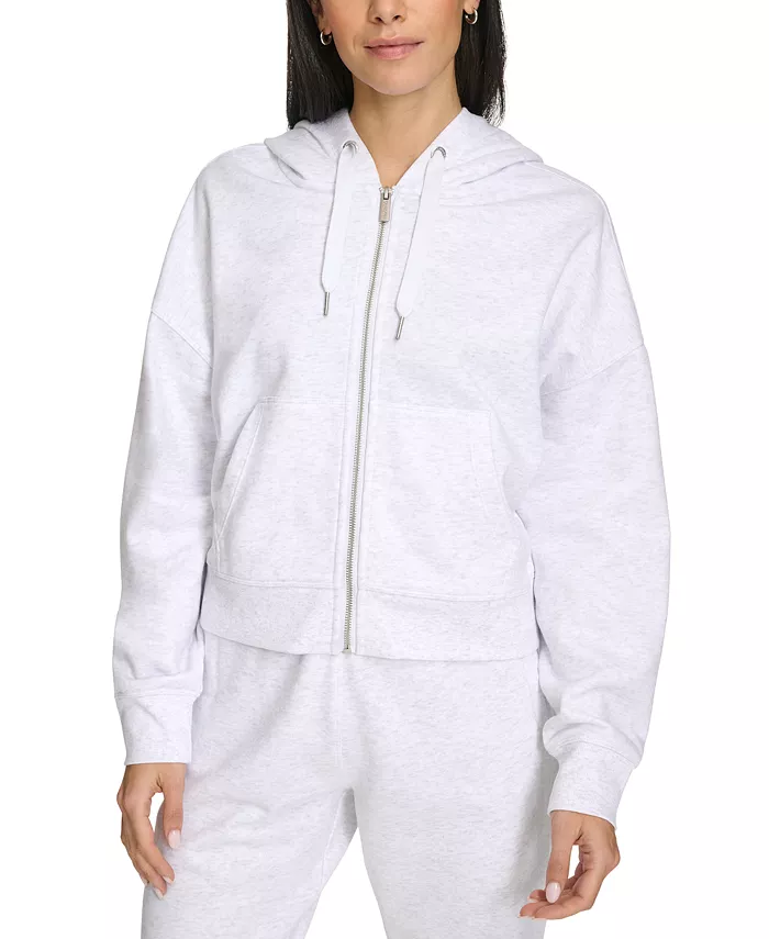 Женская флисовая укороченная толстовка с капюшоном на молнии спереди с длинными рукавами Calvin Klein, белый
Женская флисовая укороченная толстовка с капюшоном на молнии спереди с длинными рукавами Calvin Klein, белый