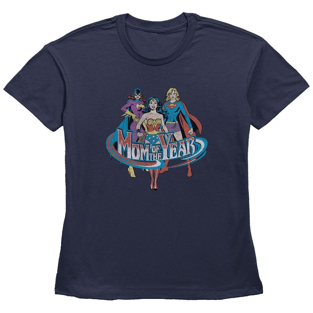 Женская футболка базового кроя с рисунком DC Women Mom Of The Year Licensed Character, темно-синий
Женская футболка базового кроя с рисунком DC Women Mom Of The Year Licensed Character, темно-синий