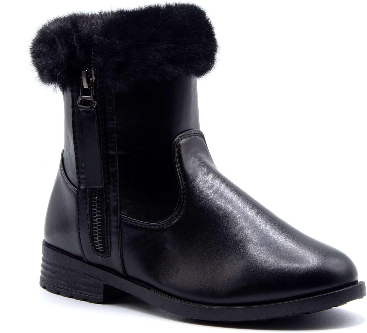 Ботиночки для маленьких девочек Jazamé, ботинки до щиколотки с круглым носком, на молнии, модные, для нарядного образа, Black-Fur
Ботиночки для маленьких девочек Jazamé, ботинки до щиколотки с круглым носком, на молнии, модные, для нарядного образа, Black-Fur