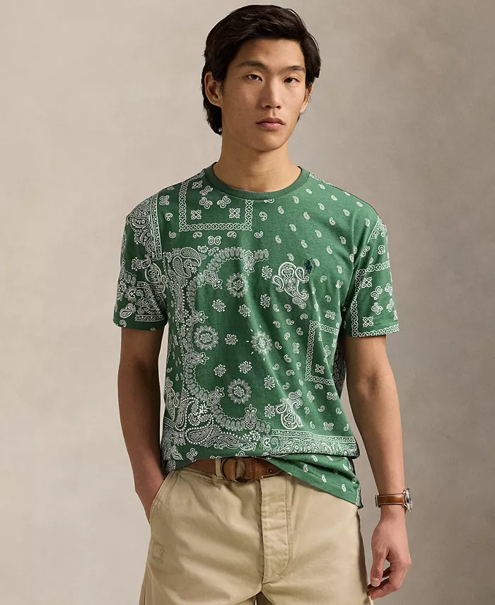 Мужская футболка Bandanna Jersey классического кроя Polo Ralph Lauren, зеленый
Мужская футболка Bandanna Jersey классического кроя Polo Ralph Lauren, зеленый