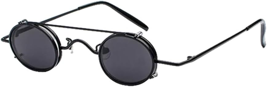 Солнцезащитные очки в стиле стимпанк с откидными овальными линзами, ретро-стиль, съемная клипса, двойного назначения, тонированные зеркальные линзы, защита от ультрафиолета UV400 generic, Black Black
Солнцезащитные очки в стиле стимпанк с откидными овальными линзами, ретро-стиль, съемная клипса, двойного назначения, тонированные зеркальные линзы, защита от ультрафиолета UV400 generic, Black Black