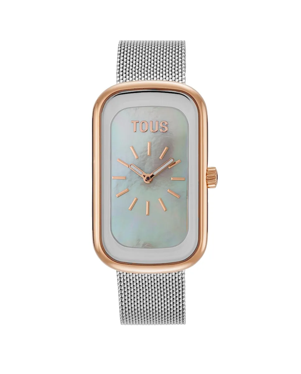 Женские аналоговые часы T-Band Club с двухцветным браслетом Tous, серебряный
Женские аналоговые часы T-Band Club с двухцветным браслетом Tous, серебряный