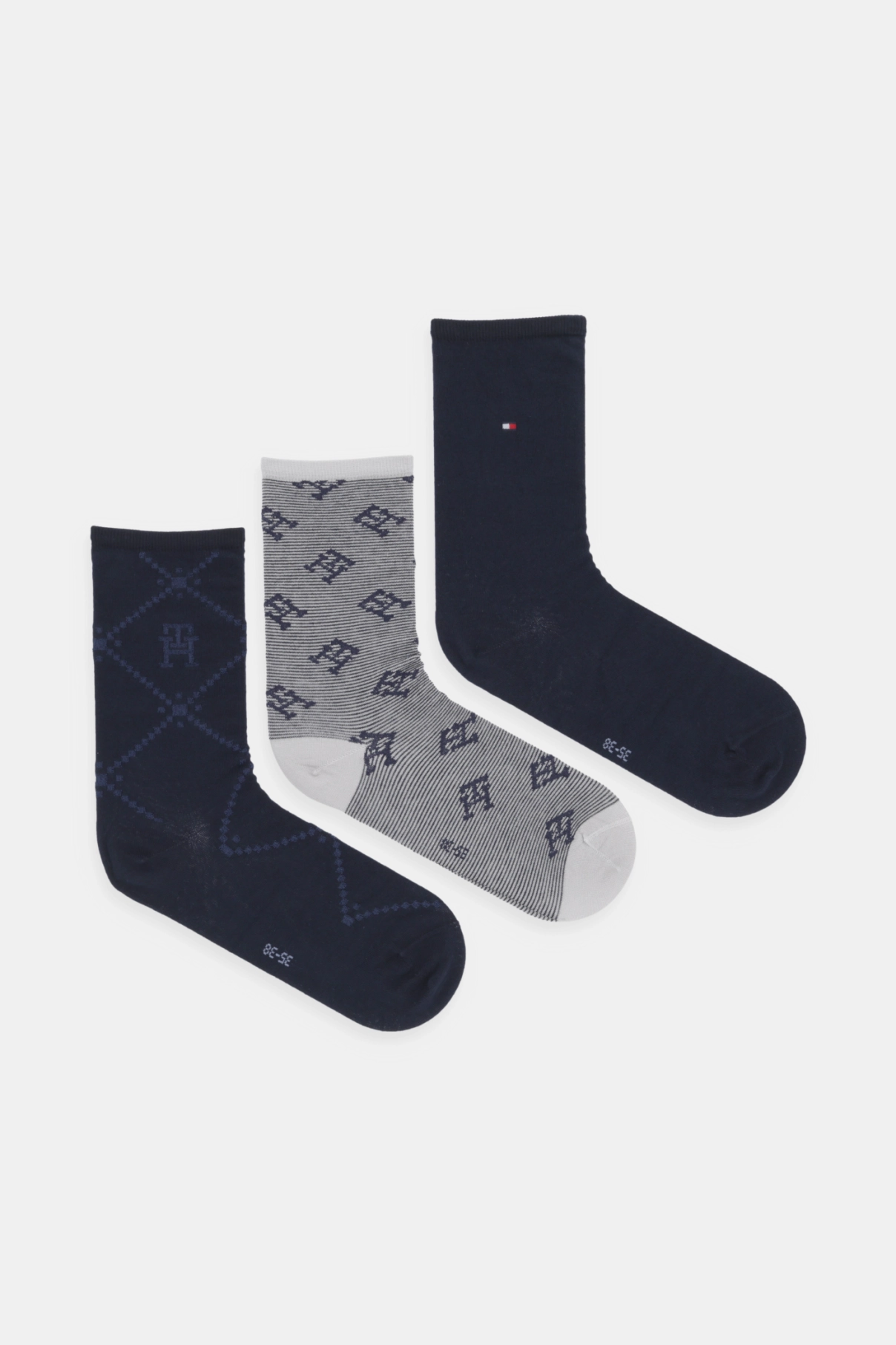 3 упаковки носков Tommy Hilfiger, темно-синий 
3 упаковки носков Tommy Hilfiger, темно-синий