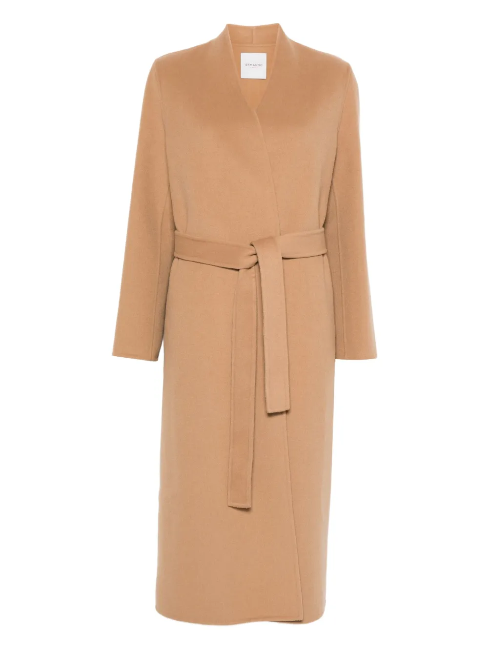Пальто с аппликацией логотипа и поясом Ermanno Firenze, бежевый
Пальто с аппликацией логотипа и поясом Ermanno Firenze, бежевый