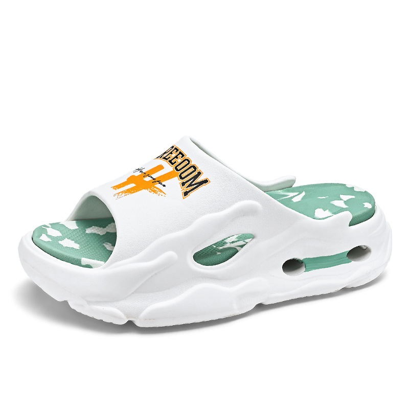 TAFN Тапочки-слайды мужские, устойчивые к истиранию, белые, зеленые
TAFN Тапочки-слайды мужские, устойчивые к истиранию, белые, зеленые