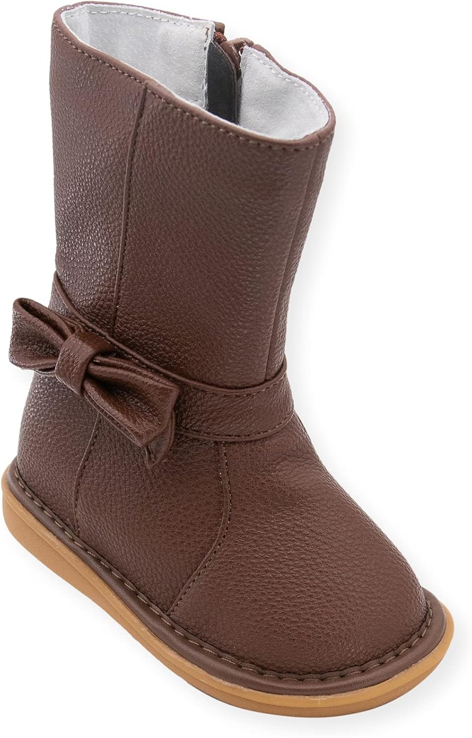 Маленькие пищательные ботинки для малышей с съемным пищалком в ярких стилях и цветах для мальчиков и девочек Wee Squeak, Bow Brown
Маленькие пищательные ботинки для малышей с съемным пищалком в ярких стилях и цветах для мальчиков и девочек Wee Squeak, Bow Brown