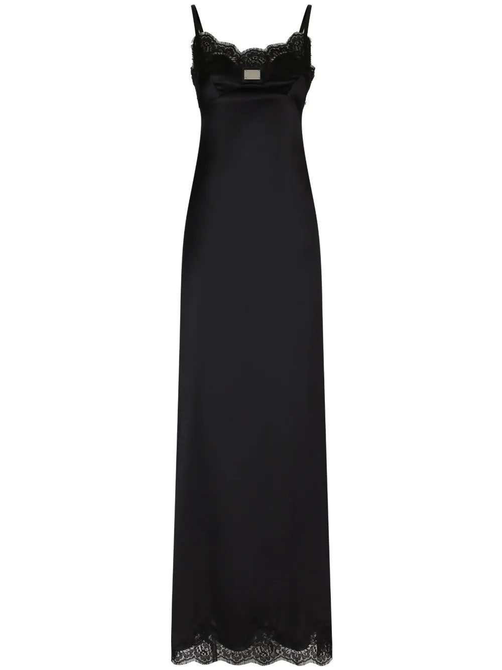Атласное платье с кружевом DOLCE & GABBANA, черный
Атласное платье с кружевом DOLCE & GABBANA, черный