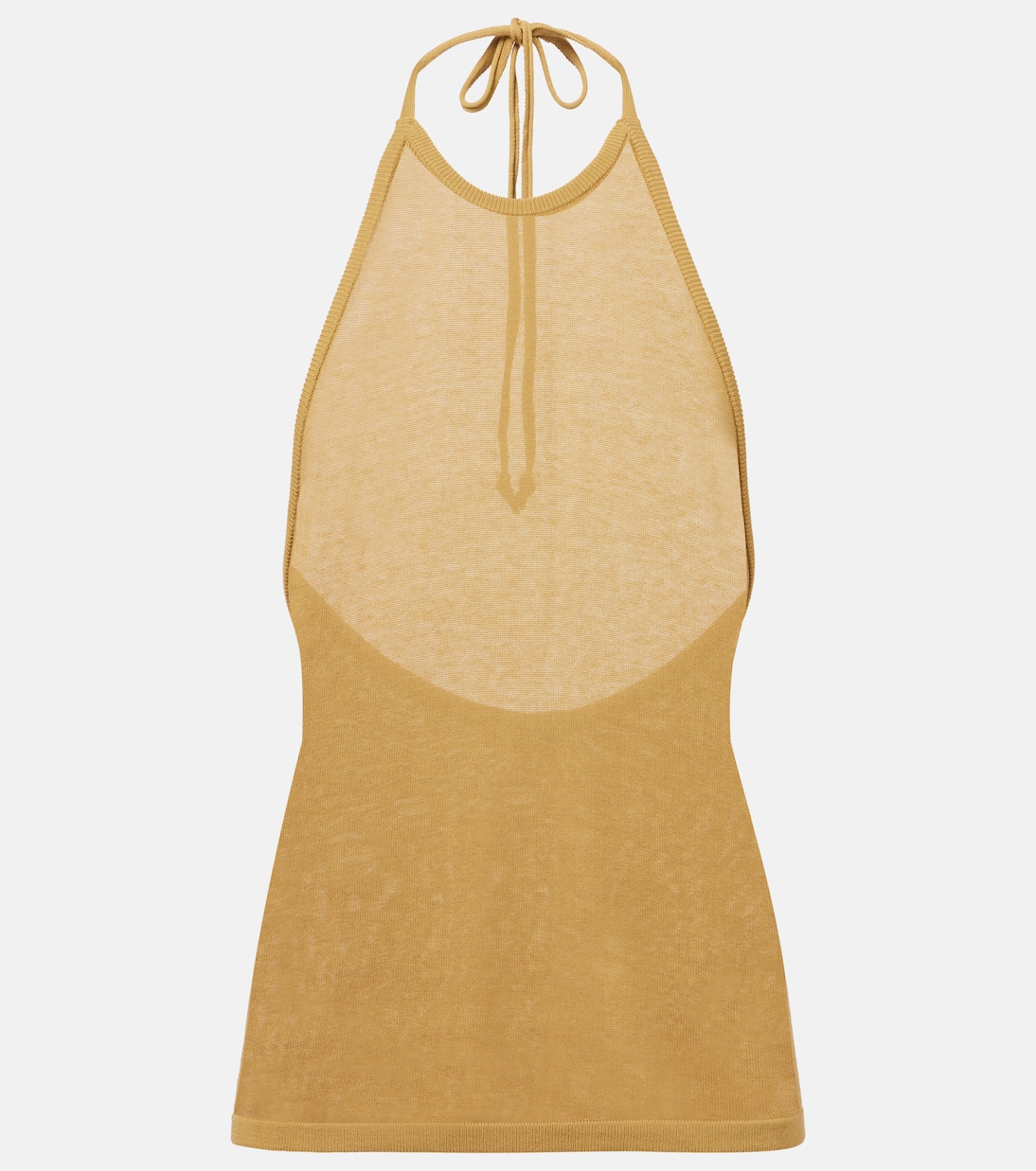 Вязаный хлопковый топ на запах Lemaire, Ochre Mustard
Вязаный хлопковый топ на запах Lemaire, Ochre Mustard