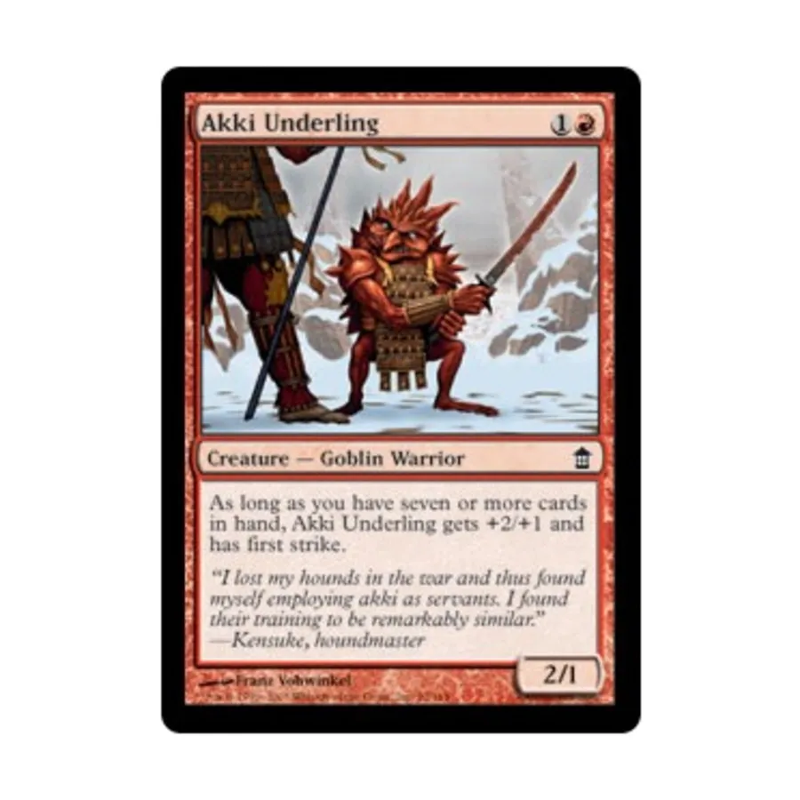 CCG Акки Андерлинг (C) (Рольга), MTG - Saviors of Kamigawa
CCG Акки Андерлинг (C) (Рольга), MTG - Saviors of Kamigawa