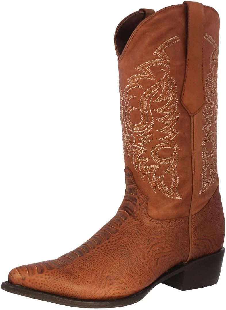 Мужские ковбойские сапоги Texas Legacy из коньячной кожи с западным дизайном, принт из ноги страуса, носок J, Cognac
Мужские ковбойские сапоги Texas Legacy из коньячной кожи с западным дизайном, принт из ноги страуса, носок J, Cognac