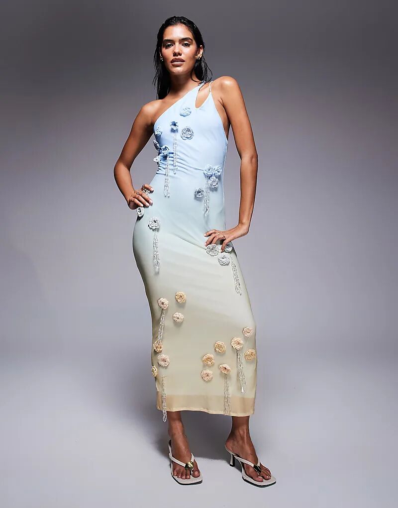 Платье макси ASOS DESIGN с отделкой крючком и объемными цветами в синем и лимонном омбре
Платье макси ASOS DESIGN с отделкой крючком и объемными цветами в синем и лимонном омбре