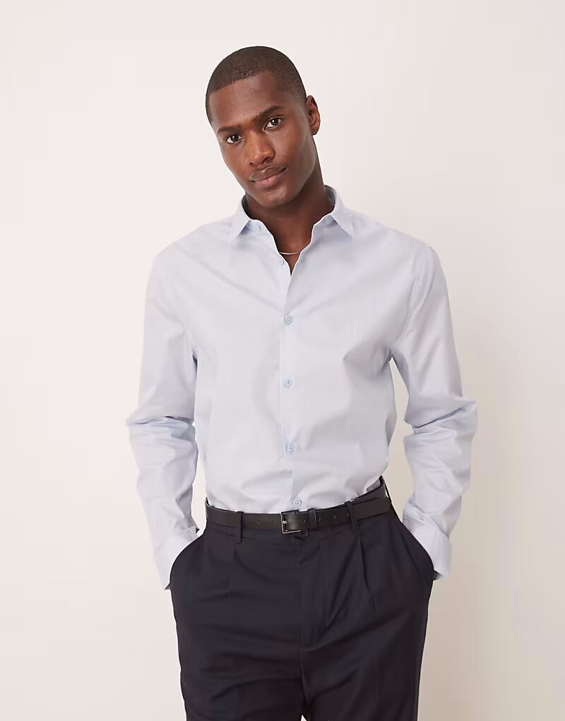 ASOS DESIGN формальная рубашка обычного размера, легко гладится, синего цвета
ASOS DESIGN формальная рубашка обычного размера, легко гладится, синего цвета