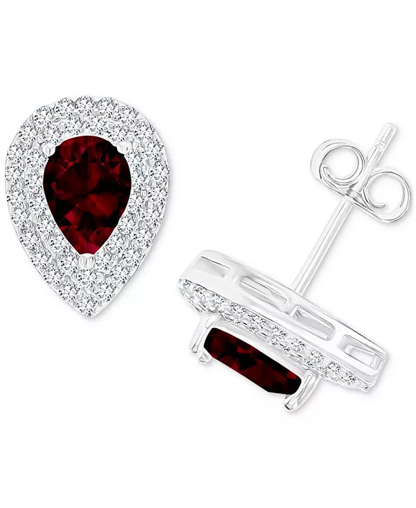 Серьги-Гвоздики с аметистом (1-1/5 карата tw) и выращенным в лаборатории белым сапфиром (1/2 карата tw) в форме груши, украшенные гало из стерлингового серебра (также с другими камнями, отмеченными знаком зодиака) Macy'S, garnet
Серьги-Гвоздики с аметистом (1-1/5 карата tw) и выращенным в лаборатории белым сапфиром (1/2 карата tw) в форме груши, украшенные гало из стерлингового серебра (также с другими камнями, отмеченными знаком зодиака) Macy'S, garnet