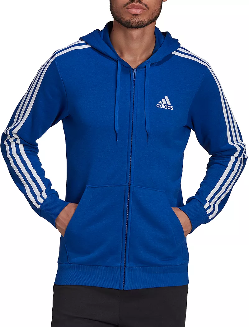 Мужская толстовка с молнией и тремя полосками Adidas Essentials French Terry, цвет Team Royal Blue/White
Мужская толстовка с молнией и тремя полосками Adidas Essentials French Terry, цвет Team Royal Blue/White