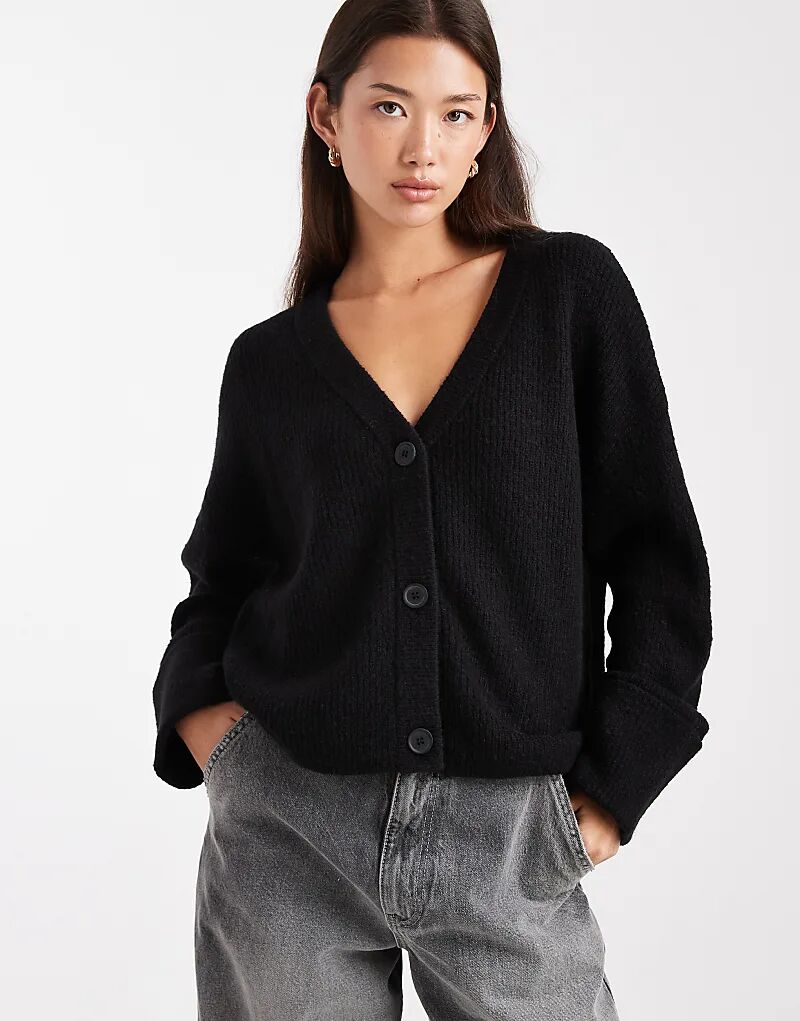 Кардиган Miss Selfridge с широкими манжетами и V-образным вырезом, черный
Кардиган Miss Selfridge с широкими манжетами и V-образным вырезом, черный