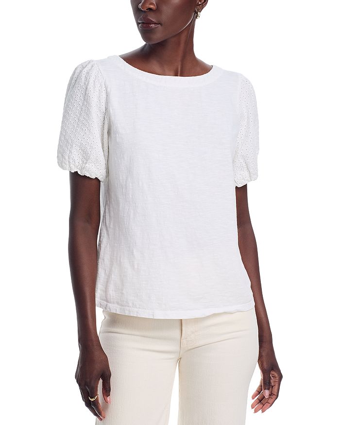 Хлопковая футболка с рукавами-фонариками и ажурной строчкой Tommy Bahama, белый
Хлопковая футболка с рукавами-фонариками и ажурной строчкой Tommy Bahama, белый