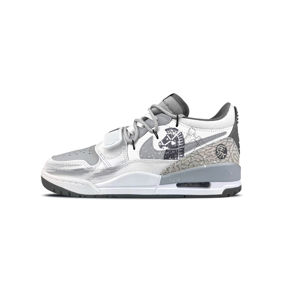 Jordan Legacy 312 BNK Silver Flame Knight устойчивые к истиранию увеличивающие рост низкие баскетбольные кроссовки в винтажном стиле для мужчин
Jordan Legacy 312 BNK Silver Flame Knight устойчивые к истиранию увеличивающие рост низкие баскетбольные кроссовки в винтажном стиле для мужчин