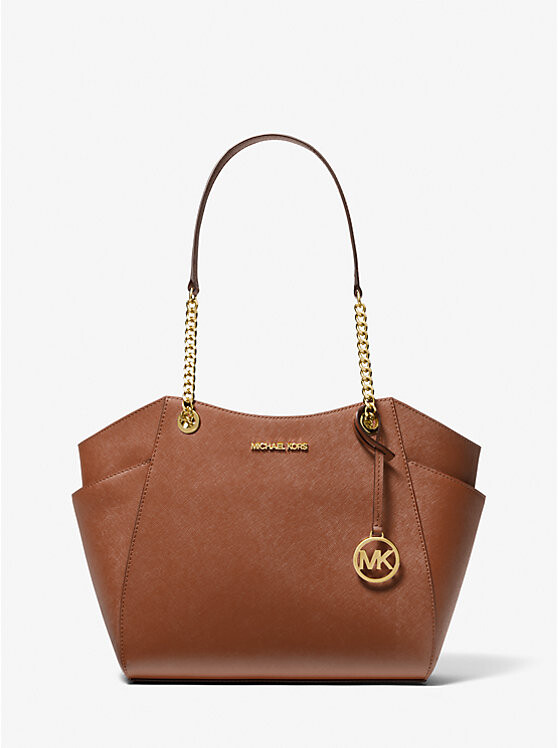 Большая сумка через плечо из сафьяновой кожи Jet set Michael Kors, коричневый
Большая сумка через плечо из сафьяновой кожи Jet set Michael Kors, коричневый