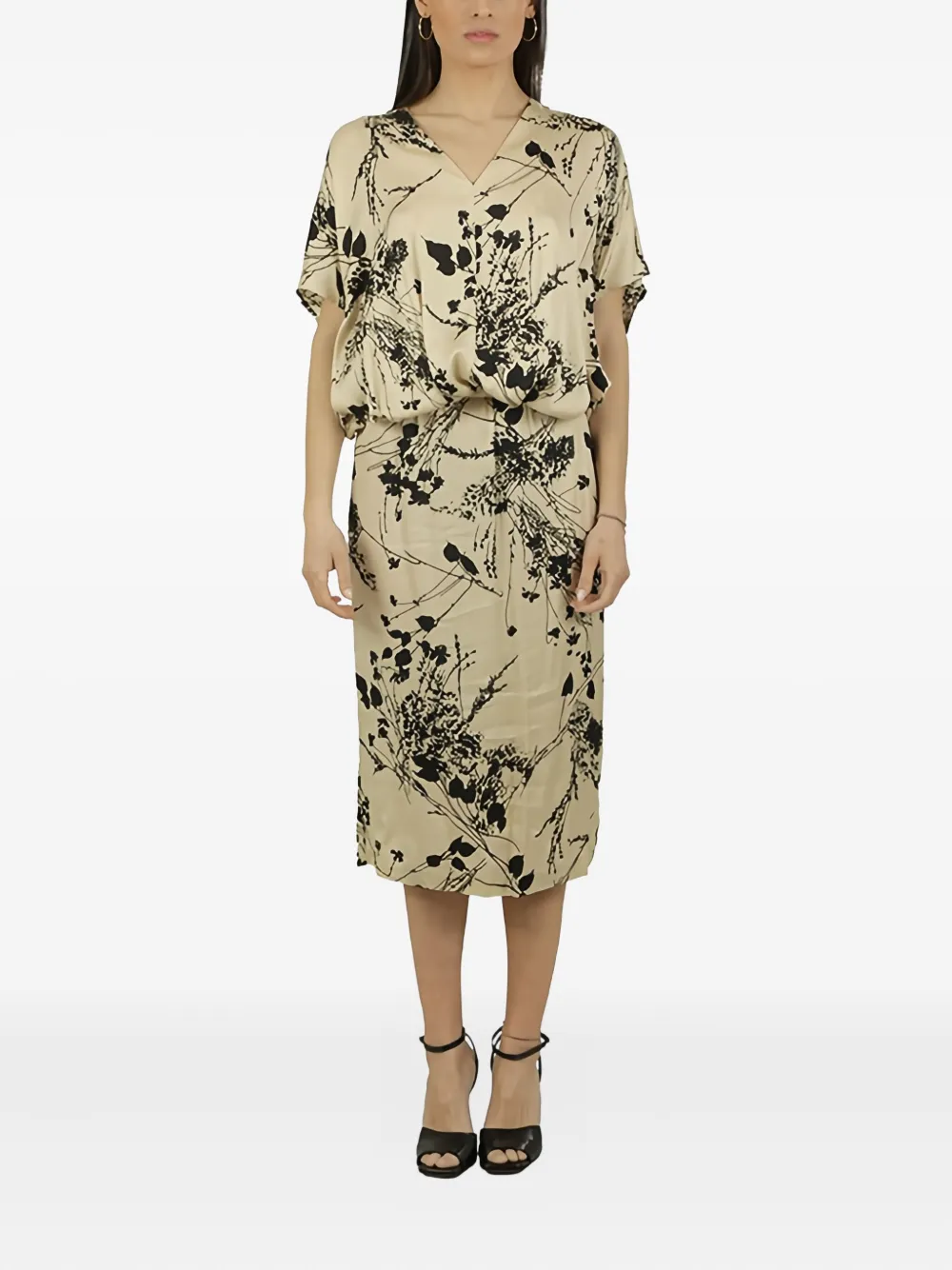 Платье миди с цветочным принтом Semicouture, нейтральный
Платье миди с цветочным принтом Semicouture, нейтральный