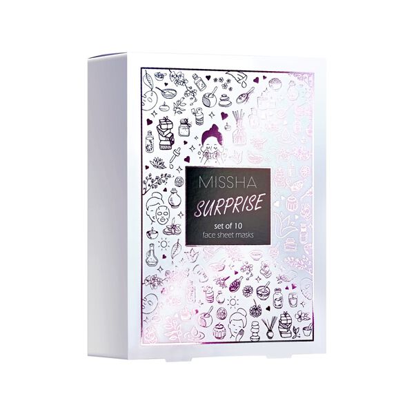 Комплект масок для лица, 10 шт. Missha Surprise
Комплект масок для лица, 10 шт. Missha Surprise