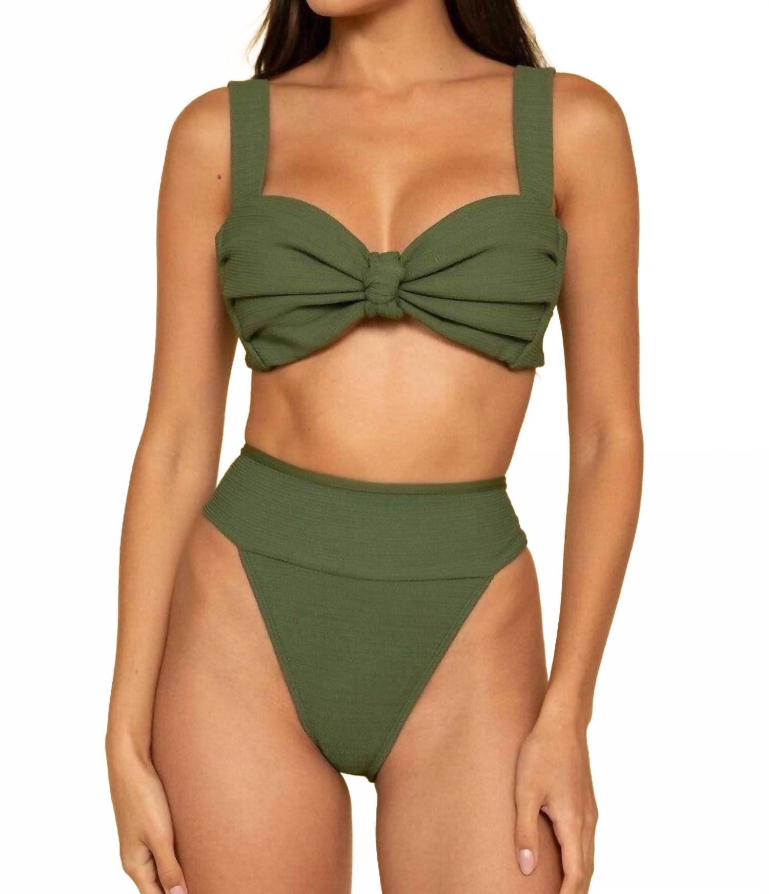 Бикини-топ Hayden Micro Scrunch оливкового цвета Montce, оливковый
Бикини-топ Hayden Micro Scrunch оливкового цвета Montce, оливковый