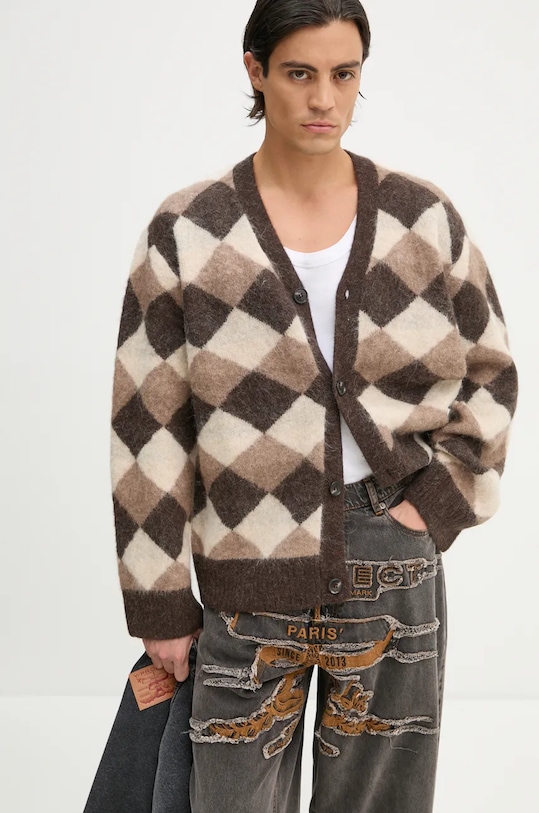 Шерстяной кардиган Won Hundred, коричневый
Шерстяной кардиган Won Hundred, коричневый