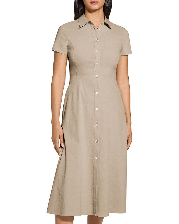 Миди-платье рубашка Theory, коричневый/бежевый
Миди-платье рубашка Theory, коричневый/бежевый