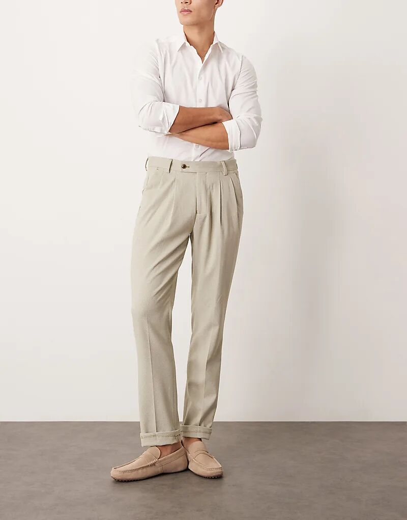 Элегантные облегающие брюки-чинос с микротекстурой шалфейно-зеленого цвета ASOS DESIGN
Элегантные облегающие брюки-чинос с микротекстурой шалфейно-зеленого цвета ASOS DESIGN