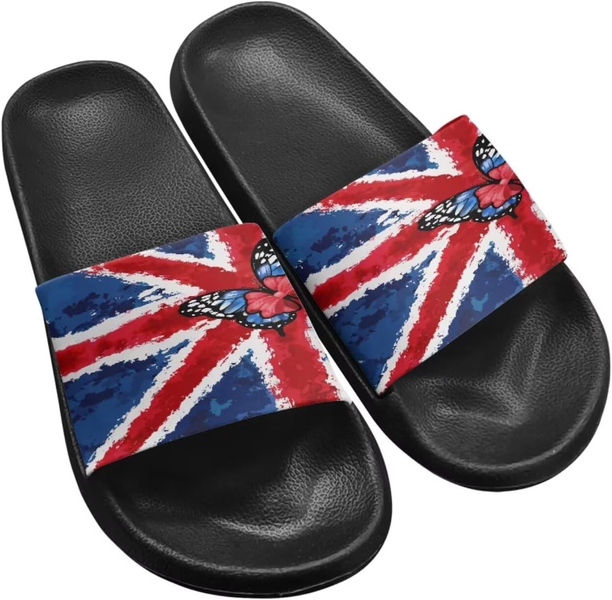 Мужские домашние тапочки Twousenru с модным принтом флага - быстро сохнущие пляжные и бассейновые шлепанцы, нескользящие удобные душевые туфли, British Flag & Butterfly
Мужские домашние тапочки Twousenru с модным принтом флага - быстро сохнущие пляжные и бассейновые шлепанцы, нескользящие удобные душевые туфли, British Flag & Butterfly