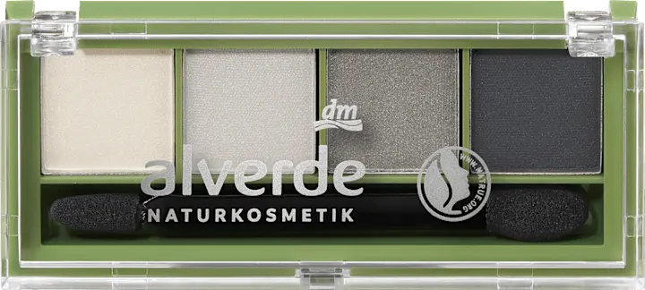 Тени для век alverde NATURKOSMETIK Lidschatten Palette Quattro 75 Smokey Eyes, 4,4 g
Тени для век alverde NATURKOSMETIK Lidschatten Palette Quattro 75 Smokey Eyes, 4,4 g