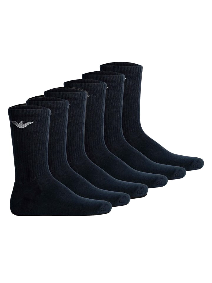 Emporio Armani Носки, 6 пар, синие
Emporio Armani Носки, 6 пар, синие