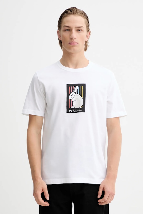 Хлопковая футболка Ps Paul Smith, белый
Хлопковая футболка Ps Paul Smith, белый