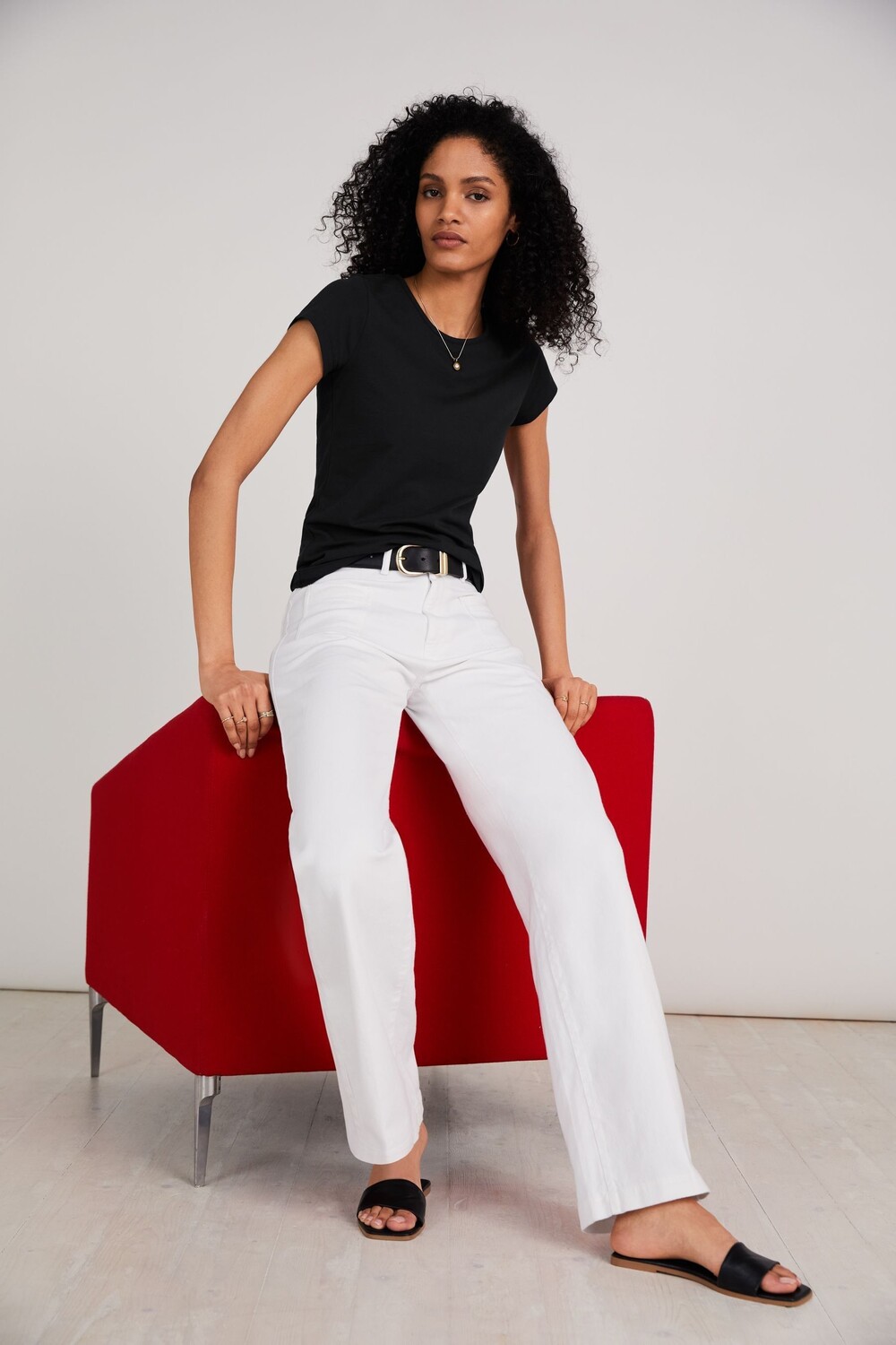 Черная тонкая футболка Essentials из натурального хлопка Baukjen, черный
Черная тонкая футболка Essentials из натурального хлопка Baukjen, черный