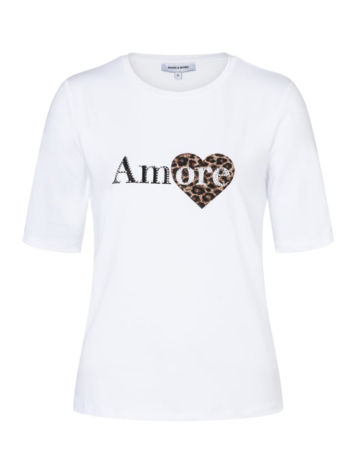 Мягкая эластичная рубашка с короткими рукавами Amore белого цвета More & More
Мягкая эластичная рубашка с короткими рукавами Amore белого цвета More & More