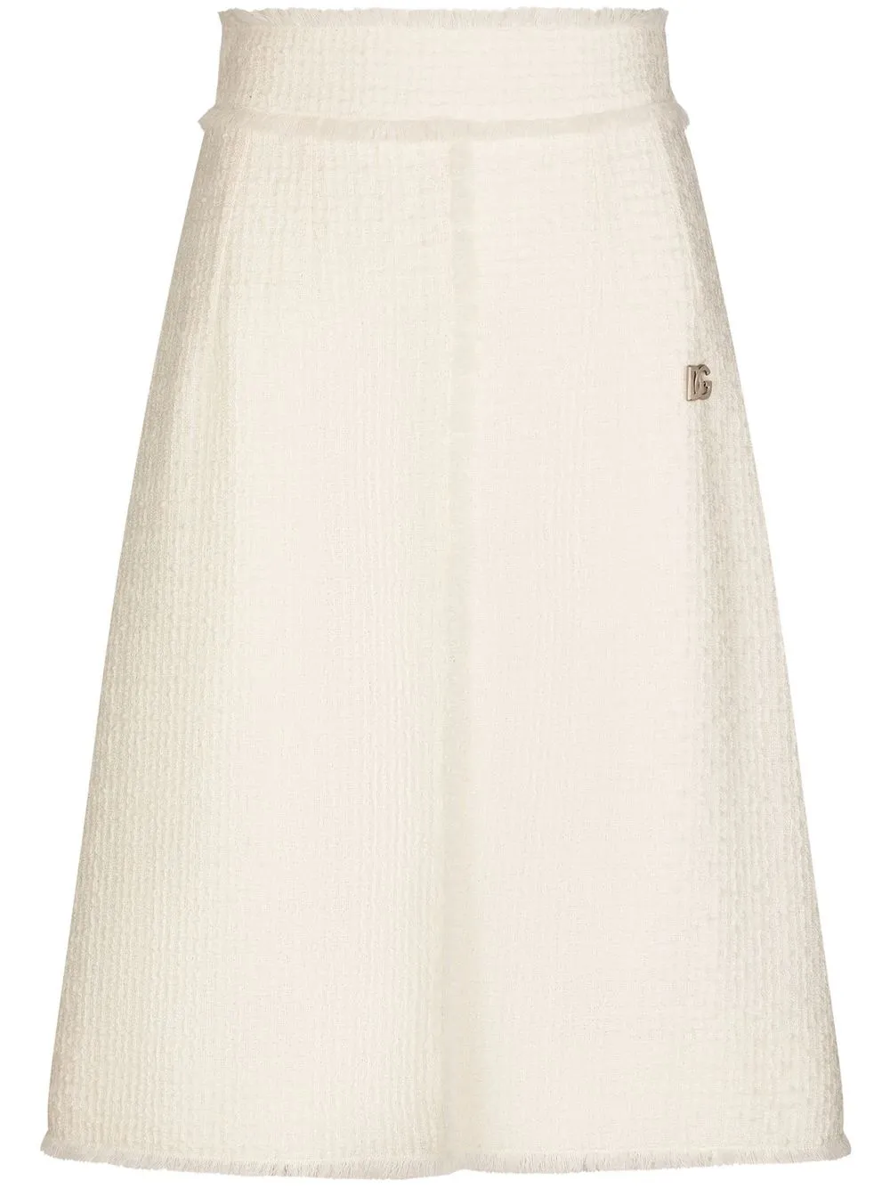 Твидовая юбка миди с разрезом спереди DOLCE & GABBANA, белый
Твидовая юбка миди с разрезом спереди DOLCE & GABBANA, белый