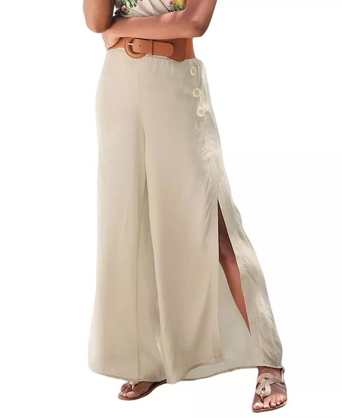 Женские брюки с боковыми разрезами и широкими штанинами LASCANA, коричневый/бежевый
Женские брюки с боковыми разрезами и широкими штанинами LASCANA, коричневый/бежевый