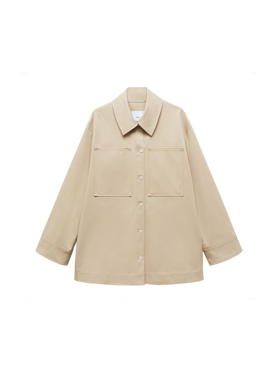 Межсезонная куртка MANGO, бежевый 
Межсезонная куртка MANGO, бежевый