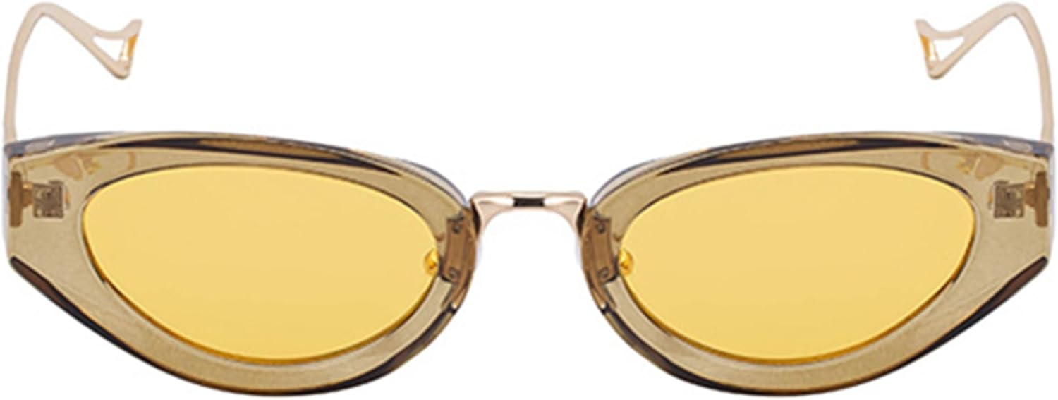 bullabulling Винтажные солнцезащитные очки в стиле стимпанк «кошачий глаз» для женщин и мужчин, модные, с полуметаллической оправой, в стиле хип-хоп-панк, с защитой от УФ-излучения UV400, C5
bullabulling Винтажные солнцезащитные очки в стиле стимпанк «кошачий глаз» для женщин и мужчин, модные, с полуметаллической оправой, в стиле хип-хоп-панк, с защитой от УФ-излучения UV400, C5