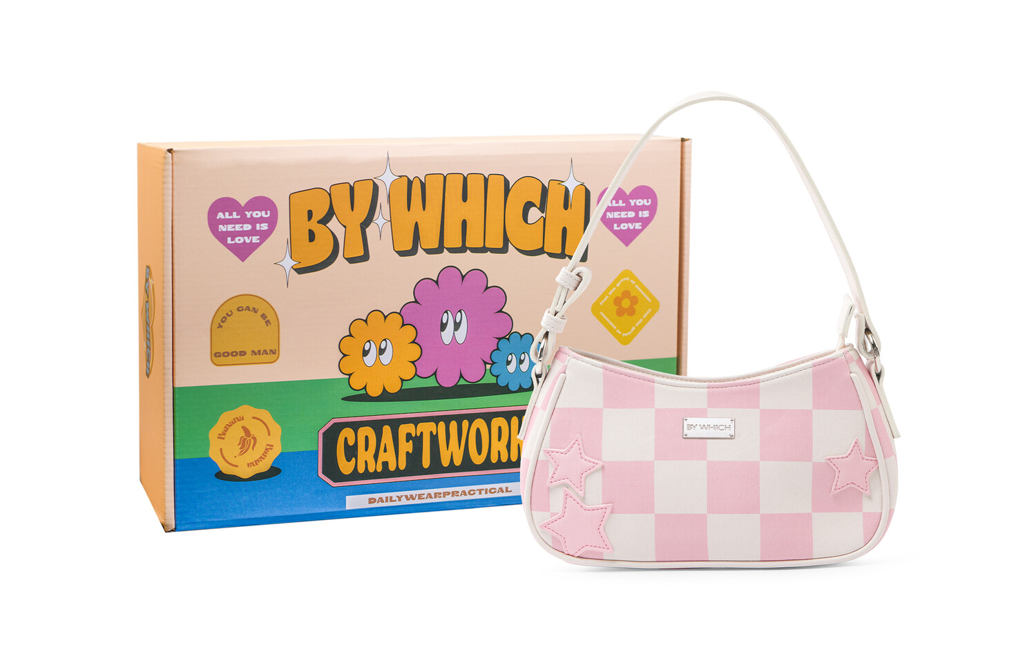 Bywhich Какие женские сумки через плечо, Розовый
Bywhich Какие женские сумки через плечо, Розовый