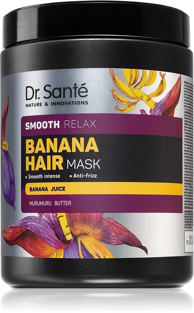 Банановая увлажняющая разглаживающая маска для сухих волос Dr. Santé, 1000 мл
Банановая увлажняющая разглаживающая маска для сухих волос Dr. Santé, 1000 мл