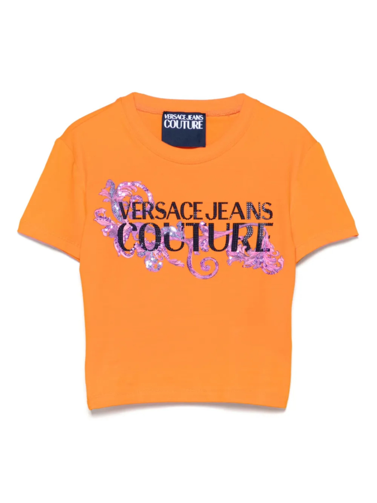 Укороченный топ с принтом Barocco Versace Jeans Couture, оранжевый
Укороченный топ с принтом Barocco Versace Jeans Couture, оранжевый