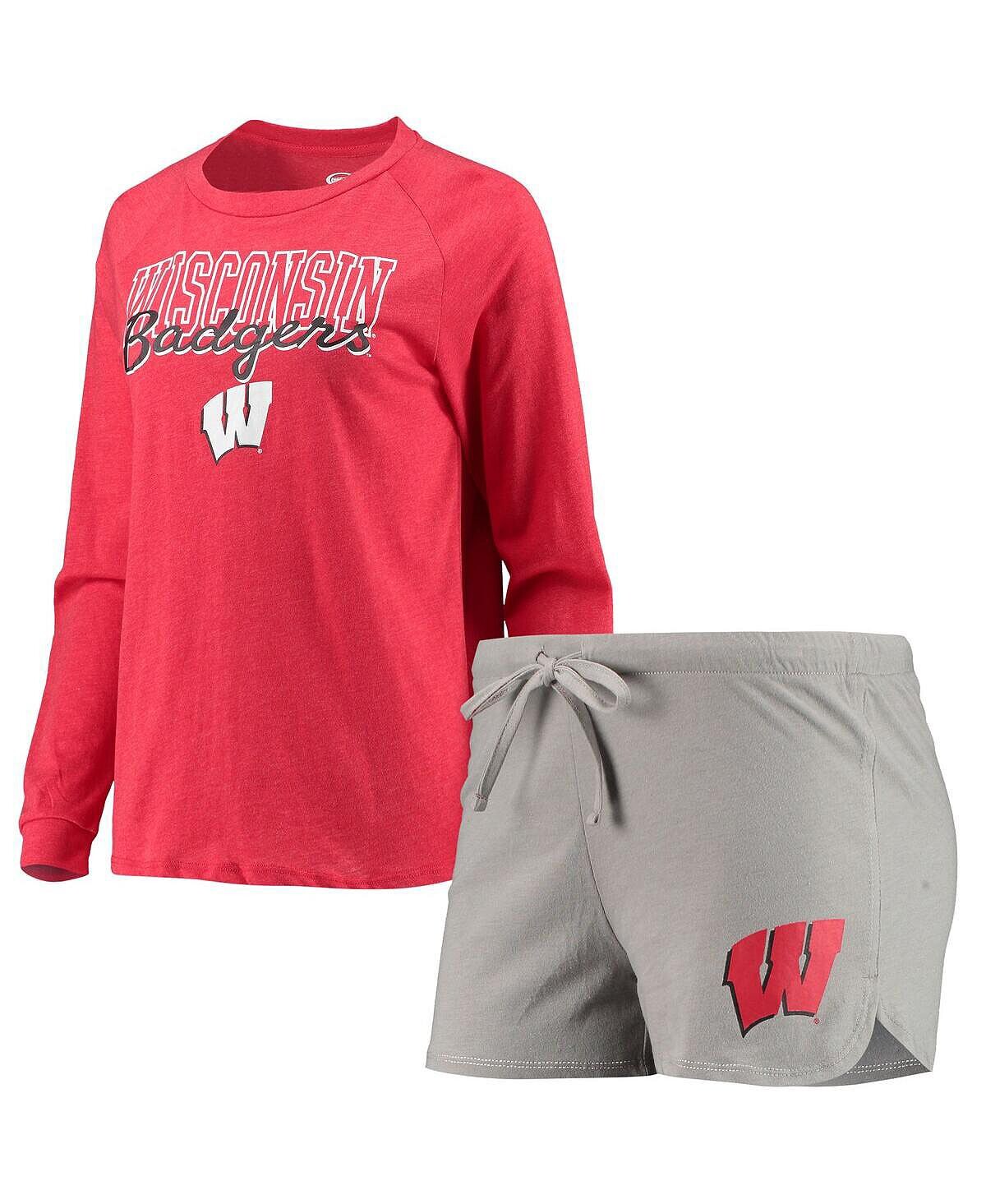Женский комплект для сна: красно-серая футболка Wisconsin Badgers реглан с длинными рукавами и шорты с принтом меланжевого цвета Concepts Sport, Красный, Женский комплект для сна: красно-серая футболка Wisconsin Badgers реглан с длинными рукавами и шорты
Женский комплект для сна: красно-серая футболка Wisconsin Badgers реглан с длинными рукавами и шорты с принтом меланжевого цвета Concepts Sport, Красный, Женский комплект для сна: красно-серая футболка Wisconsin Badgers реглан с длинными рукавами и шорты