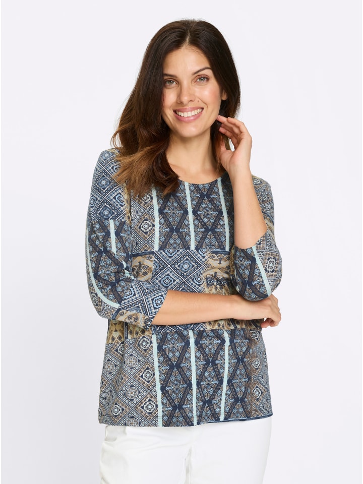 Рубашка с рукавами 3/4 в темно-синем цвете с принтом верблюжьей шерсти Sieh an!
Рубашка с рукавами 3/4 в темно-синем цвете с принтом верблюжьей шерсти Sieh an!